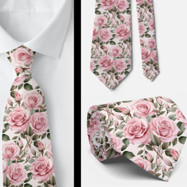 Rosa ros Blommigt Flowers Slips