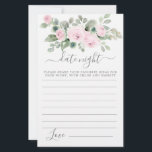 Rosa ros Blommigt Greenery Date Night Card<br><div class="desc">Ett vackert rosa ros blommigt gräns toppar den här Datum Nattkort. Samordnar med den botaniska Möhippan i Rosa ros.</div>