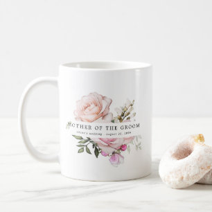 Rosa ros Blommigt Mor i Groom Kaffemugg