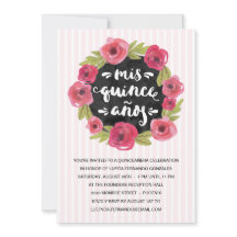 rosa ros | Blommigt Quinceanera Party