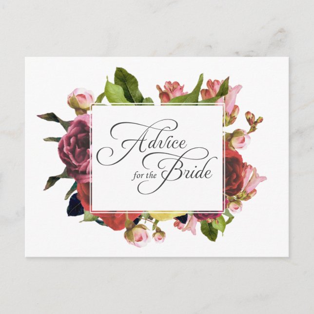 Rosa ros Blommigt Råd till Bride (Framsida)