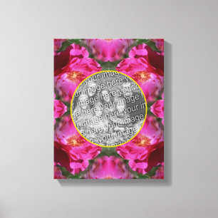 Rosa ros Blommigt Skapar ditt eget foto Canvastryck
