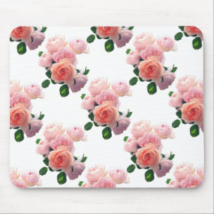 Rosa ros Blommigt Trendig för vattenfärgsgrafik Musmatta