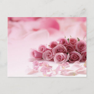ROSA ROS - BLOMMIGT VYKORT