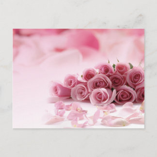 ROSA ROS - BLOMMIGT VYKORT