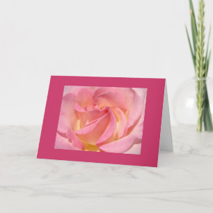 Rosa ros blommor hälsningskort Svart Lägg till med Kort