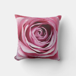 Rosa ros blomsterträdgård kudde