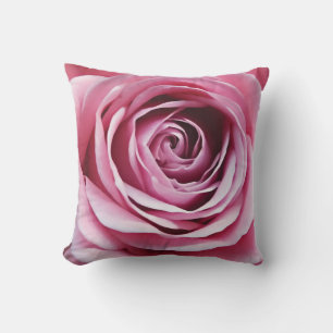 Rosa ros blomsterträdgård kudde