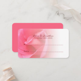 Rosa ros Bord Escort Placeringskort