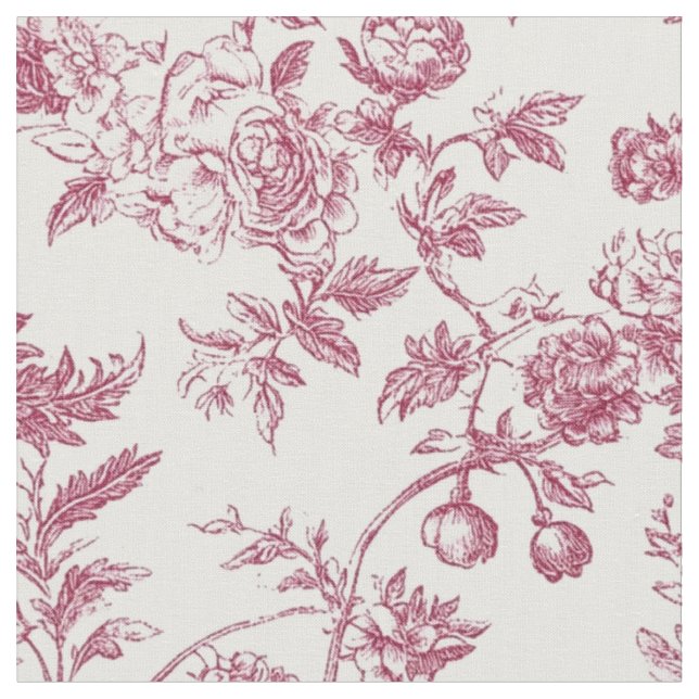 Rosa ros botanisk toalett tyg (Närbild)