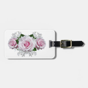 Rosa ros Bouquet Bagagebricka