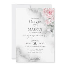  Rosa ros Bouquet Pewter Watercolor