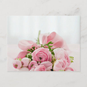 Rosa ros Bouquet Vykort