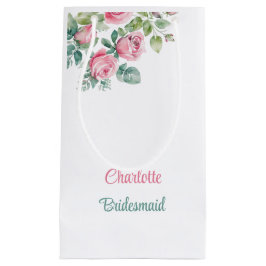  Rosa ros Bridesmaid Bachelorette Blommigt