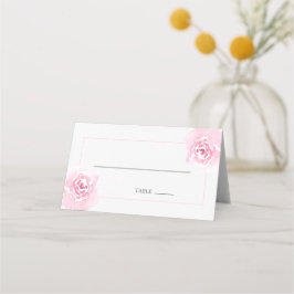 Rosa ros Bröllop Bord-platskort Placeringskort