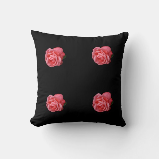 Rosa ros cushion kudde (Framsida)