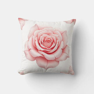 Rosa ros Cushion Pillow Kudde