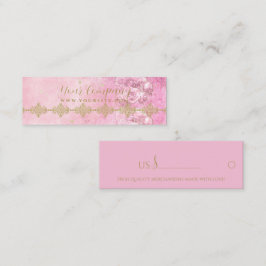 Rosa ros Damaskrunge - Pris Märkre, visitkort