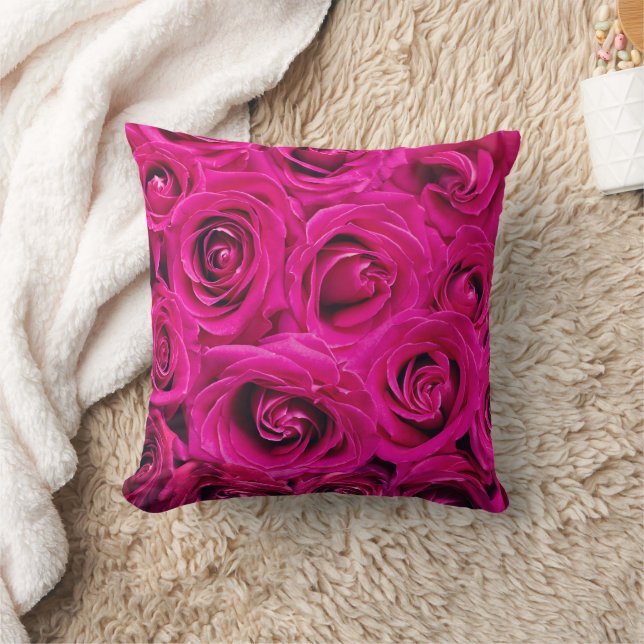 ROSA ROS DEKORATIV KUDDE (Filt)