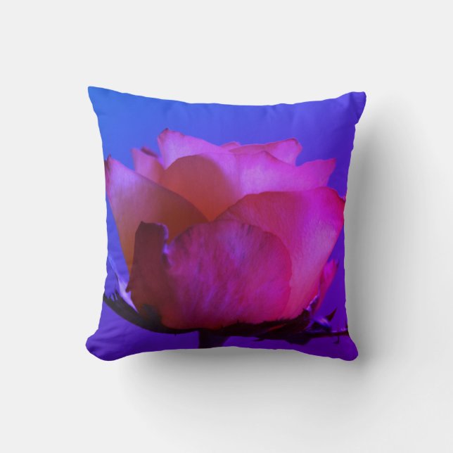 Rosa ros Dekorativ kudde (Framsida)