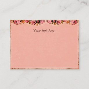 Rosa ros Design Business Profile Card Visitkort