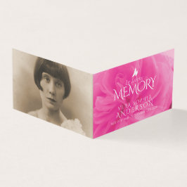 Rosa ros dikt-minneskortet är begravet i minnet kort