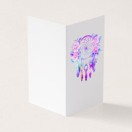 Rosa ros Dreamcatcher Blommigt Dreams Kort