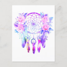 Rosa ros Dreamcatcher Blommigt Dreams