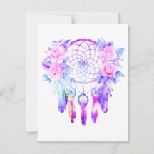 Rosa ros Dreamcatcher Blommigt Dreams