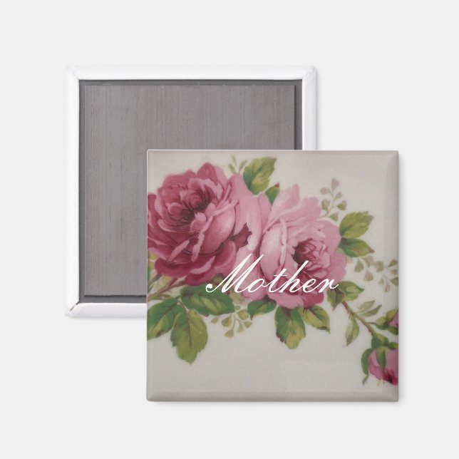 Rosa ros Elegance Magnet (Front/Back)