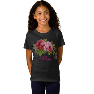 Rosa Ros Elegans T Shirt