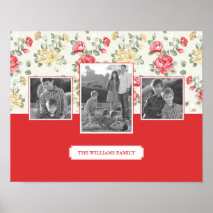 Rosa ros Elegant Tapet   Foton och text i familjen Poster