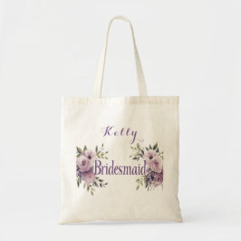 Rosa ros Elegant Watercolor Bridesmaid Tygkasse