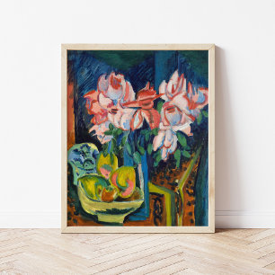 Rosa ros Ernst Ludwig Kirchner Poster