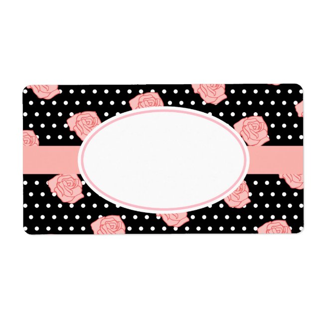 Rosa ros-etiketter fraktsedel (Framsidan)