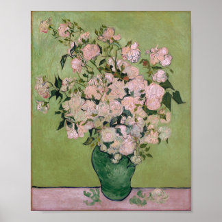 Rosa ros (F682) Van Gogh Fine Art Poster