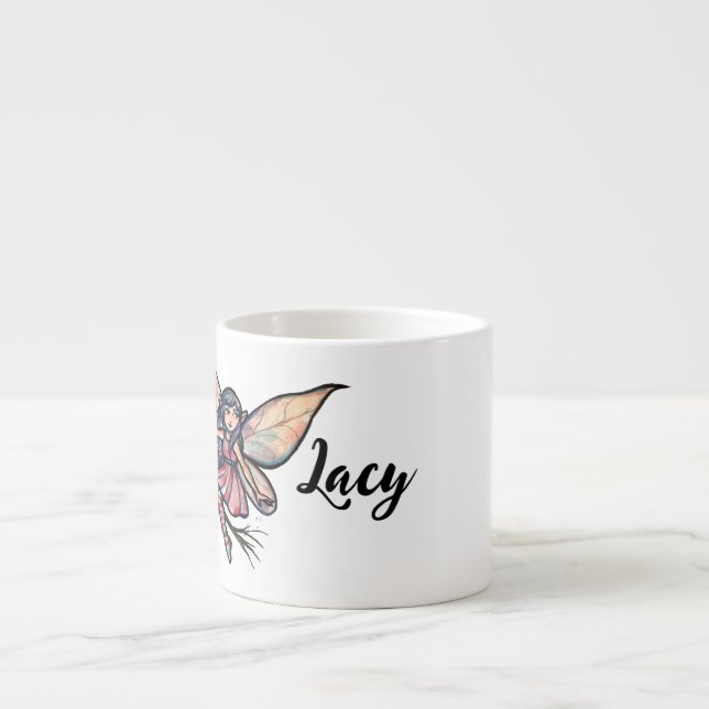 Rosa ros Fairy Espressomugg (Framsidan)