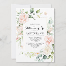  Rosa ros Firande i livets inbjudan