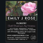 Rosa ros, Florist, Floristry Advertising Reklamblad<br><div class="desc">Rosa ros,  Florist,  Floristry Advertising Flyer av Affärskortet Store.</div>