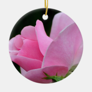 Rosa ros Flower Julgransprydnad Keramik