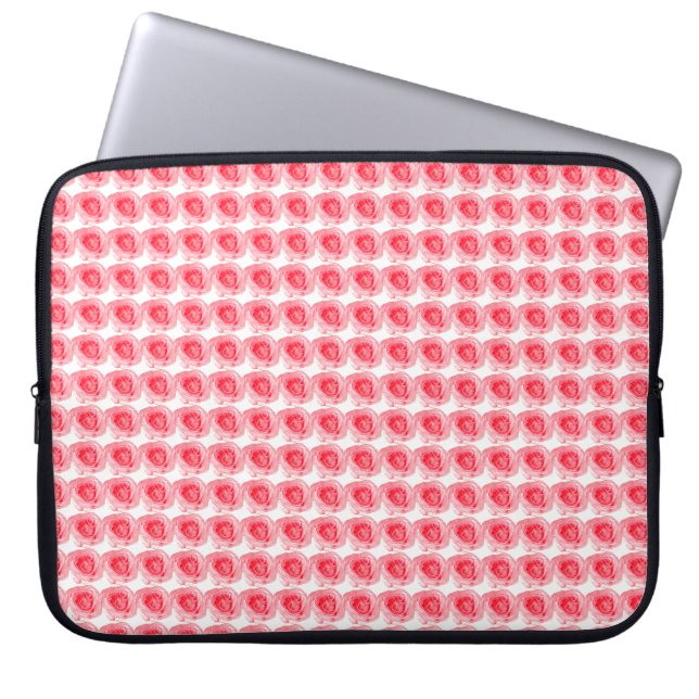Rosa ros Flower Laptop Fodral (Framsidan)