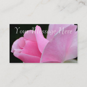 Rosa ros Flower Visitkort