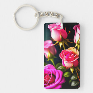 Rosa ros Flowers Digital Artwork