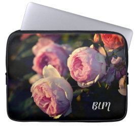 Rosa ros Flowers från Garden Laptop Fodral