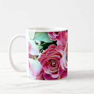 ROSA ROS FLOWERS KAFFEMUGG