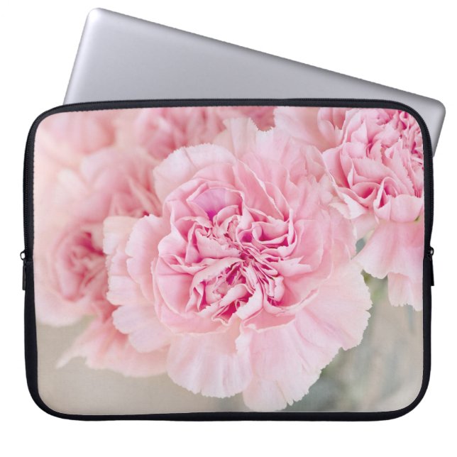 Rosa ros Flowers Laptop Fodral (Framsidan)