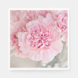 Rosa ros Flowers Pappersservett