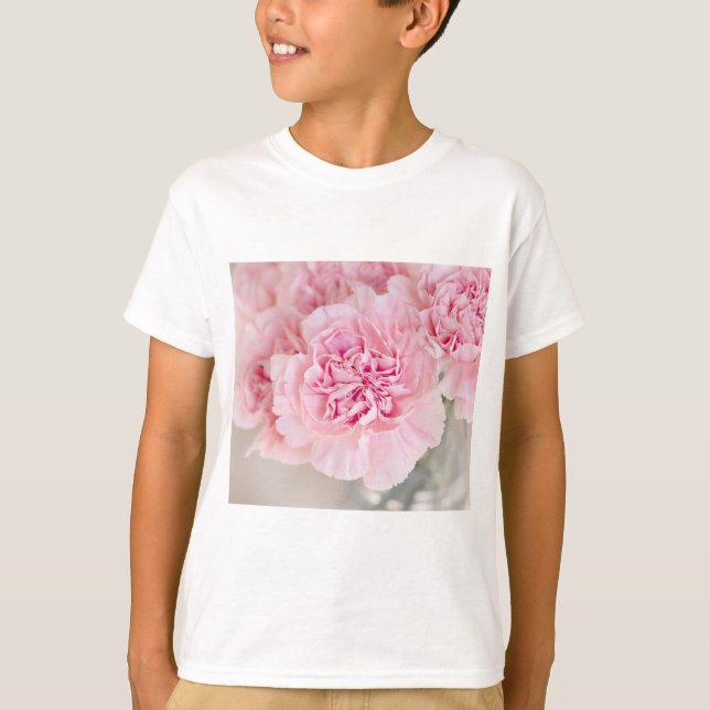 Rosa ros Flowers T Shirt (Framsida)