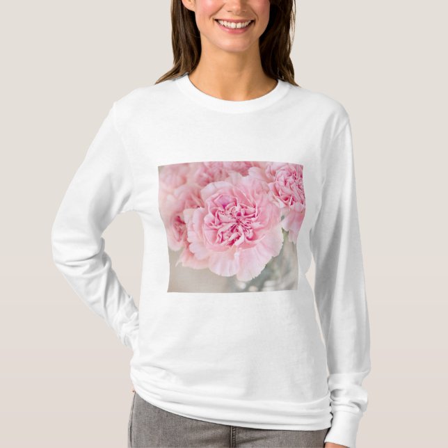 Rosa ros Flowers T Shirt (Framsida)