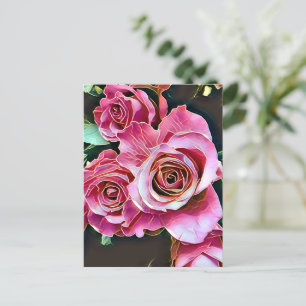 ROSA ROS FLOWERS VYKORT
